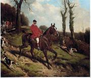 unknow artist Classical hunting fox, Equestrian and Beautiful Horses, 065. USA oil painting artist